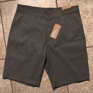 Eddie Bauer Men's Charcoal Flat Front Shorts